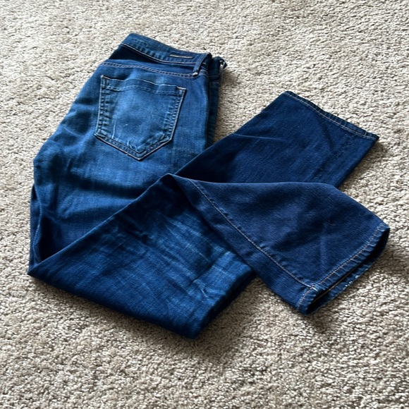 Citizens of Humanity Dylan Drop Rise Cropped Blue Jeans Size 25 - Picture 1 of 16